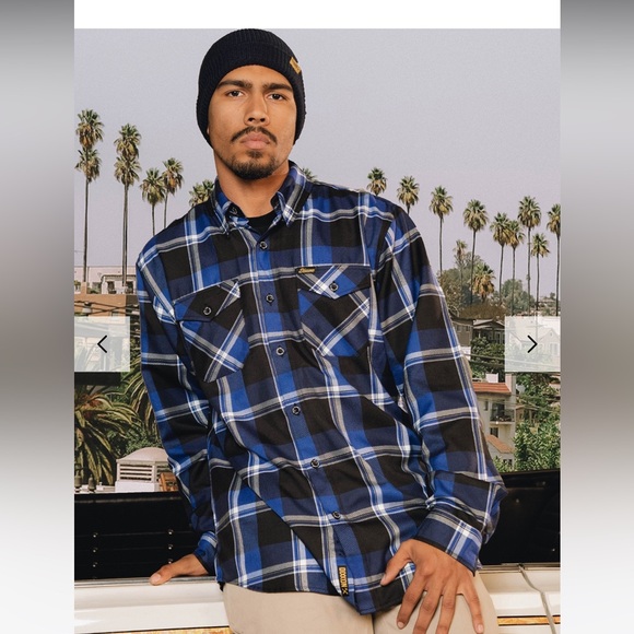 DIXXON Navy CPT 10 Year Flannel Mens Shirt - Picture 2 of 9